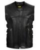 Armor Biker Leather Vest for Men