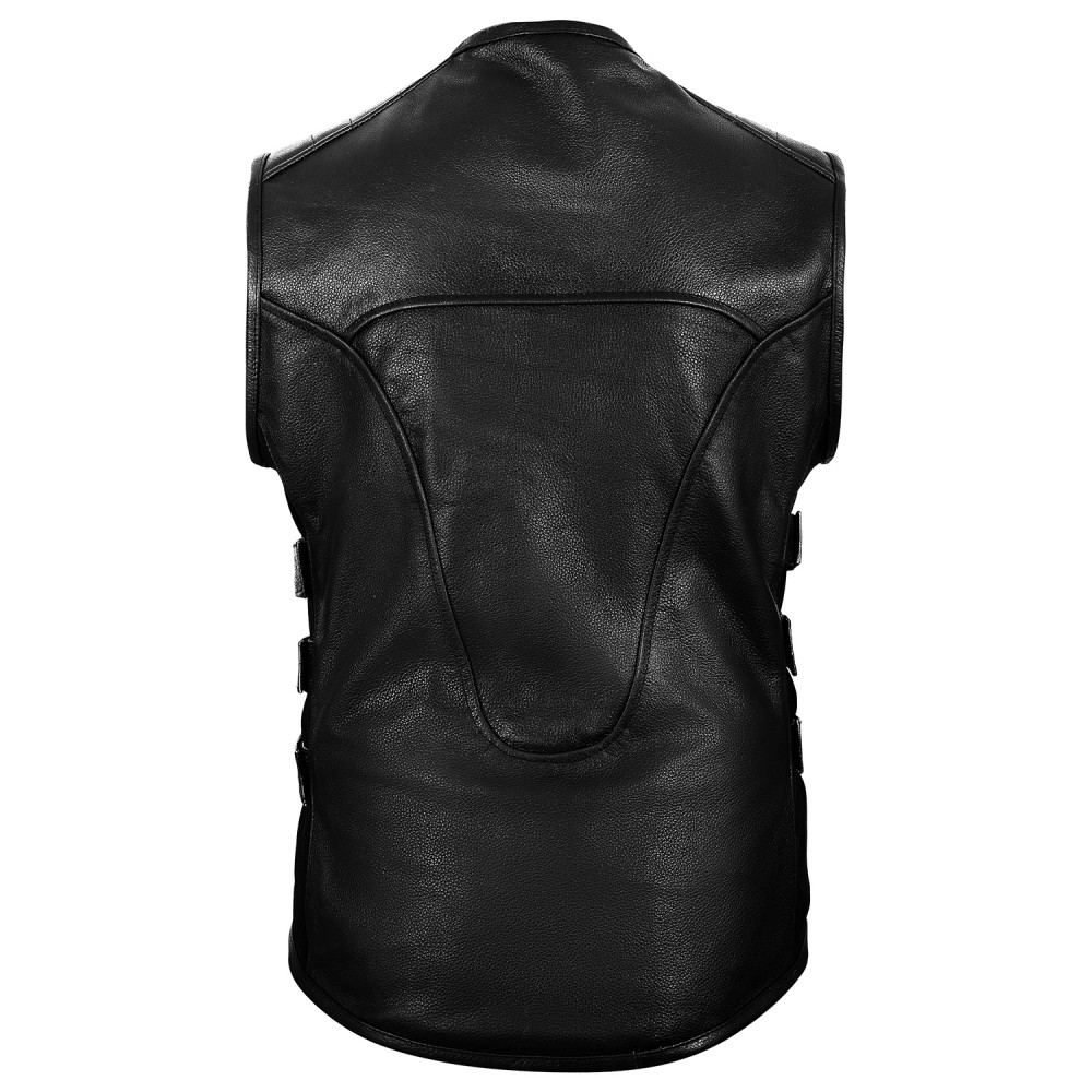 Armor Biker Leather Vest for Men